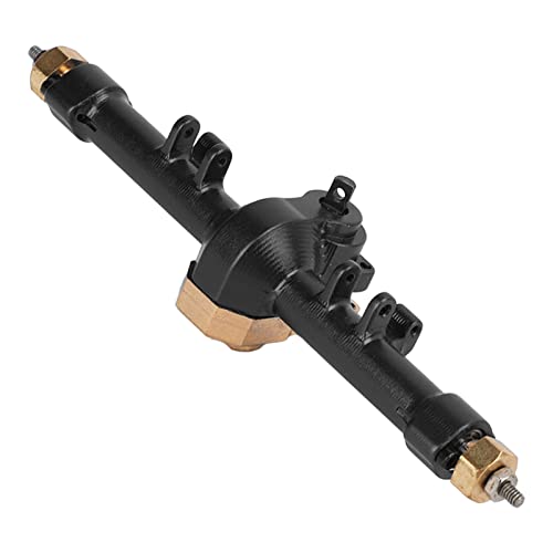 ZJchao Aluminiumlegierung Komplette Hinterachse, Verbesserung des Aussehens, Achsdesign, Haltbares Material, RC -Komplette Hintere Achse mit Anwendbarem Modell für Axiale SCX24 AXI90081 von ZJchao