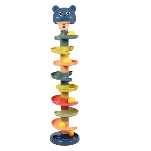 ZJchao Ball Drop Toy, Ball Tower für Kleinkinder, Drop and Roll Tower, Regenbogen Kleinkind Spielzeugkugelturm Kleinkind Spielzeug für Vorschule Bildungsspiele Spielzeug (9 Schichten mit 9 Golfs ZJchao Ball Drop Toy, Ball Tower für Kleinkinder, Drop and Roll Tower, Regenbogen Kleinkind Spielzeugkugelturm Kleinkind Spielzeug für Vorschule Bildungsspiele Spielzeug (9 Schichten mit 9 Golfs von ZJchao