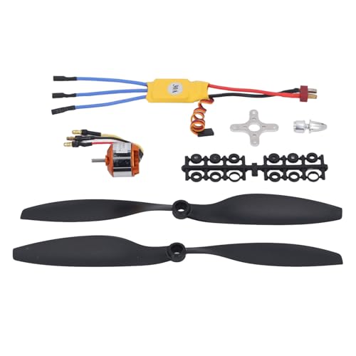 ZJchao Bürstenloser Motor, Bürstenloser Gleichstrommotor A2212 13T 1000 KV Bürstenloser Motor 30A ESC Kit RC Pinsel ohne ESC Combo 1/10 mit RC Quadcopter Motor Kit für 550 RC -Ebene ZJchao Bürstenloser Motor, Bürstenloser Gleichstrommotor A2212 13T 1000 KV Bürstenloser Motor 30A ESC Kit RC Pinsel ohne ESC Combo 1/10 mit RC Quadcopter Motor Kit für 550 RC -Ebene von ZJchao