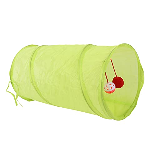ZJchao Bunny Tunnel, Katzenspielzeug Tunnel Interaktives Spielzeug Labyrinth Cat House Faltbares Polyester -Tunnelspielzeug mit Hängenden Ballkatze -Tunneln für Innenkatzen für Katzen, Welpen, von ZJchao