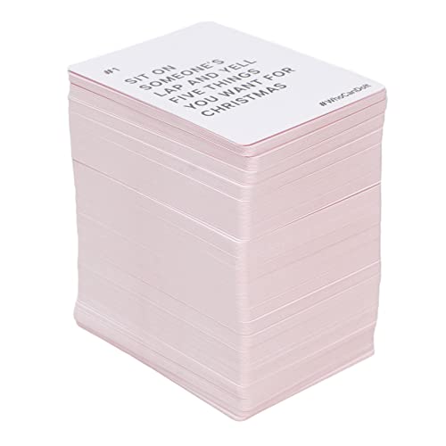 ZJchao Challenge Party Game, 250 Karten Lustige Unterhaltungskarten -Set für Erwachsene Herausforderung Zuerst oder Beendet Am Besten, um mit Reibungsloser Oberflächen -Mellow Corner ZJchao Challenge Party Game, 250 Karten Lustige Unterhaltungskarten -Set für Erwachsene Herausforderung Zuerst oder Beendet Am Besten, um mit Reibungsloser Oberflächen -Mellow Corner von ZJchao