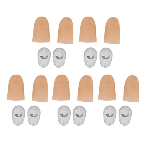 ZJchao Fingerlichter, 5 Paare Fingerleuchten Daumen Gefälschte Finger mit Mittelfinger mit Magischen Tricks, um Ihr Publikum zu Unterhalten und Ihre ACT zu Verbessern (Rot) von ZJchao