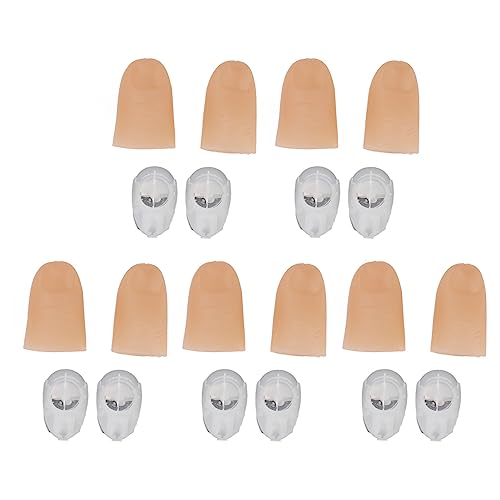 ZJchao Fingerlichter, 5 Paare Fingerleuchten Daumen Gefälschte Finger mit Mittelfinger mit Magischen Tricks, um Ihr Publikum zu Unterhalten und Ihre ACT zu Verbessern (Yellow) von ZJchao