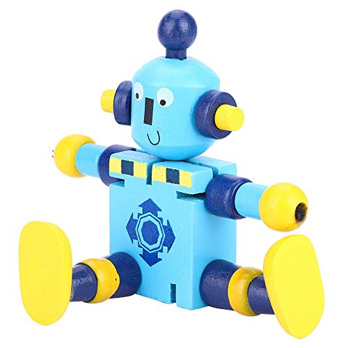 ZJchao Holzbau Kits für, Holzroboter -Spielzeug Roboter -Gebäude -Kit Astrobot -Spielzeug mit Seinem Flexiblen Design für und Mädchen (Blue) von ZJchao