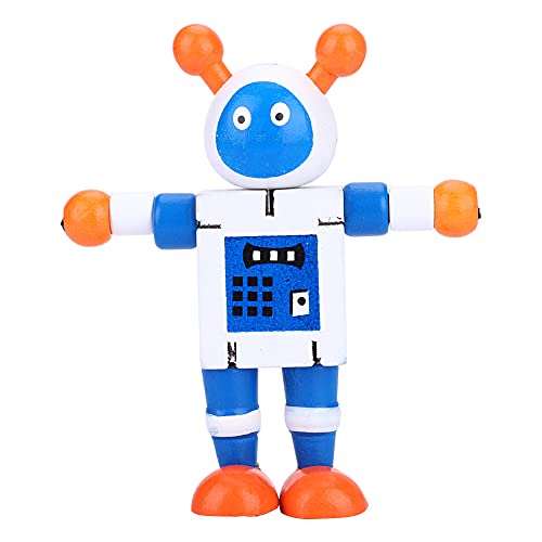 ZJchao Holzbau Kits für, Holzroboter -Spielzeug Roboter -Gebäude -Kit Astrobot -Spielzeug mit Seinem Flexiblen Design für und Mädchen (White) von ZJchao