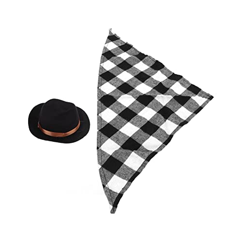 ZJchao Hund Cowboyhut, Hundebekleidung Accessoires Verstellbares Haustier Cowboyhut und Schalhethboyhut mit Bandana Set Hunde Halloween Kostüm für Halloween, Weihnachten, Urlaub, Party, Cosplay ZJchao Hund Cowboyhut, Hundebekleidung Accessoires Verstellbares Haustier Cowboyhut und Schalhethboyhut mit Bandana Set Hunde Halloween Kostüm für Halloween, Weihnachten, Urlaub, Party, Cosplay von ZJchao