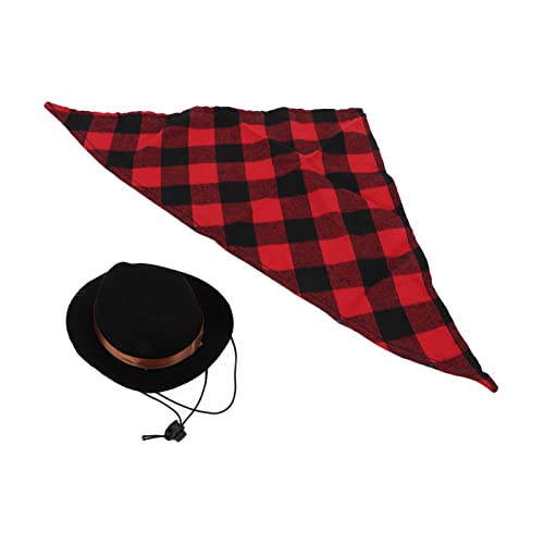 ZJchao Hund Cowboyhut, Hundebekleidung Accessoires Verstellbares Haustier Cowboyhut und Schalhethboyhut mit Bandana Set Hunde Halloween Kostüm für Halloween, Weihnachten, Urlaub, Party, Cosplay ZJchao Hund Cowboyhut, Hundebekleidung Accessoires Verstellbares Haustier Cowboyhut und Schalhethboyhut mit Bandana Set Hunde Halloween Kostüm für Halloween, Weihnachten, Urlaub, Party, Cosplay von ZJchao