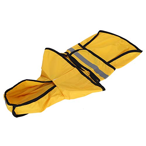 ZJchao Hund Regenmantel, Hund Regenjacke Reflektierender Hunde Regenmantel Verstellbarer Kapuzeponcho Hunde für Kleine Mittelgroße Große und Welpen (M) von ZJchao