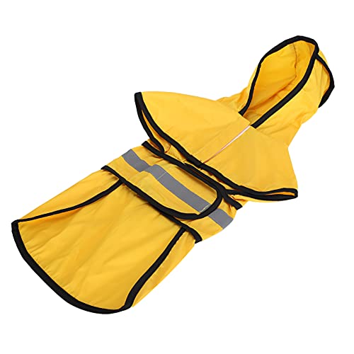 ZJchao Hund Regenmantel, Hund Regenjacke Reflektierender Hunde Regenmantel Verstellbarer Kapuzeponcho Hunde für Kleine Mittelgroße Große und Welpen (S) von ZJchao