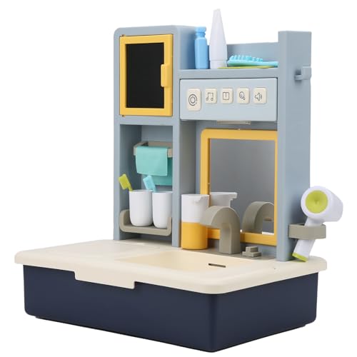 ZJchao Kindergeschenke Childrens Präsentiert Spielzeug für Waschbecken Spielzeug Realistische Form Interaktives Badezimmer Tun Spiele Set mit Automatischer Wasserzirkulation für ((Blau)) von ZJchao