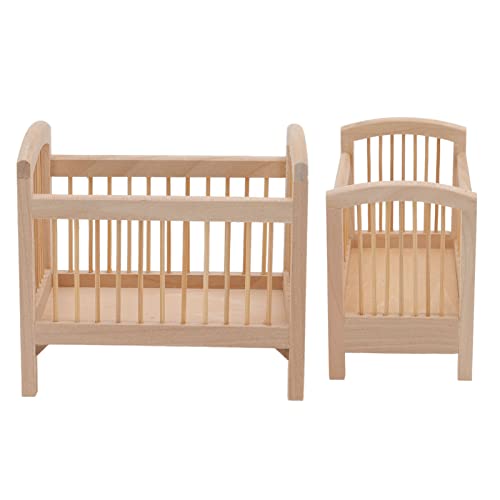 ZJchao Krippenmatratze, 1/12 Skalierte Lebensechte Holzpuppenbett mit Guter Verarbeitung Miniatur -Krippen -Rebornpuppenzubehör für Dollhouse und Szenendekoration ZJchao Krippenmatratze, 1/12 Skalierte Lebensechte Holzpuppenbett mit Guter Verarbeitung Miniatur -Krippen -Rebornpuppenzubehör für Dollhouse und Szenendekoration von ZJchao