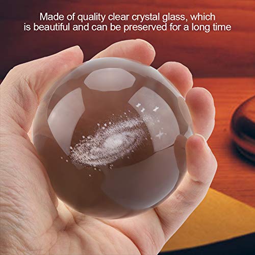 ZJchao Kristallkugel, Glasball 8 cm Klare Transparente Dekorative Quarz -Glücksglaskugel Papiergewicht Kristall Display Skulptur Home Office Handwerk Crystal Sphere für Frauen Freunde (Galaktisches ZJchao Kristallkugel, Glasball 8 cm Klare Transparente Dekorative Quarz -Glücksglaskugel Papiergewicht Kristall Display Skulptur Home Office Handwerk Crystal Sphere für Frauen Freunde (Galaktisches von ZJchao