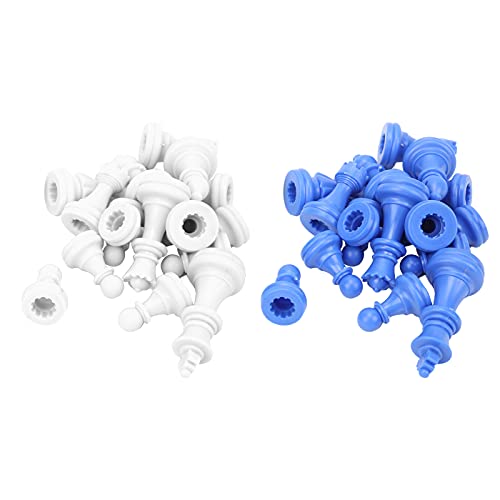 ZJchao Leichte 49 -mm -Schach Set mit Mittelalterlichem Stil mit Blau weißer Plastikschachkern für Internationales Spiel ZJchao Leichte 49 -mm -Schach Set mit Mittelalterlichem Stil mit Blau weißer Plastikschachkern für Internationales Spiel von ZJchao