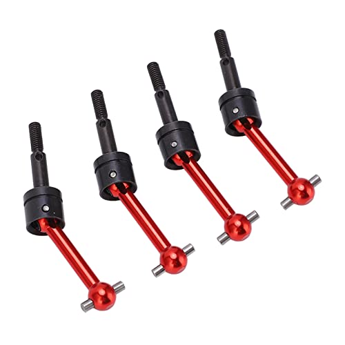 Metallantriebswelle CVD, Ausgezeichnete Design -Upgrade -Teile, Einfache Installation, für TT02 1/10 RC -Auto, Strenge Qualitätskontrolle, Aluminiumlegierung, (Rot) von ZJchao