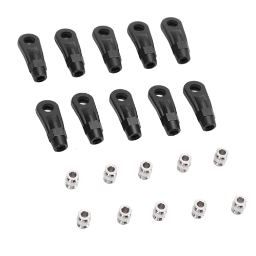 ZJchao Metallverbindungsstabende, 10pcs M4 RC -Linkstabenden M4 Plastikstange Endkugel Gelenkverbindung 1/10 Crawler Link Enden von ZJchao