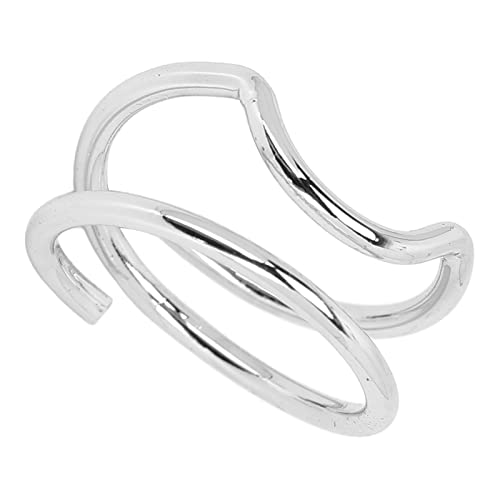 ZJchao Nagelringe, Elektropliertes Kupfer mit Einzigartigen Designnagelnagelringen für Frauen für Frauen Mädchen (3046 Platin) von ZJchao