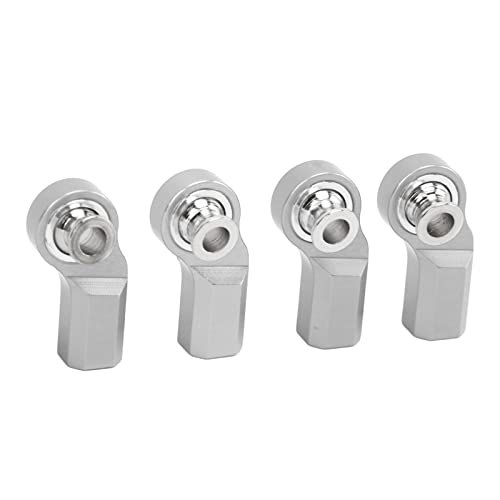 ZJchao RC Car Rod End, 4PCS Lenkstange Kopf aus Aluminium Legiertem Stahl für Axial SCX10 1/10 Automodell, Leicht und Langlebig, Einfache Installation, Verbesserung der Lenk Leistung, von ZJchao