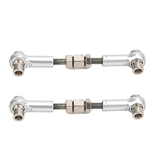 ZJchao RC -Servo -Verbindungsstange, Vordere Hintere Servoverbindungsstange für HPI RS4 Sport 3 1/10 RC Lenkverknüpfungsstange Vordere Heck Servo Bindung Lenkungsstange Upgrade Accessoires (Silber von ZJchao