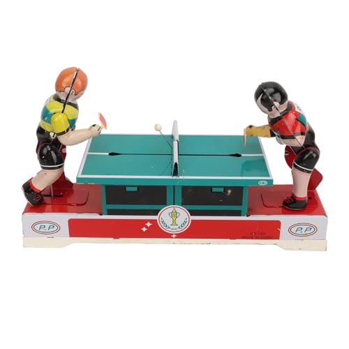 ZJchao Retro Clockwork Table Tennis Player, Wind Up Metal Toys Clockwork Spring Metal Toys Vintage Tinplate Toy, für Zuhause, Bekleidungsgeschäft, Kaffeebar Dekoration ZJchao Retro Clockwork Table Tennis Player, Wind Up Metal Toys Clockwork Spring Metal Toys Vintage Tinplate Toy, für Zuhause, Bekleidungsgeschäft, Kaffeebar Dekoration von ZJchao