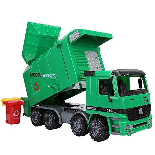 ZJchao Simulation Trägheit Müllwagen Hygiene Auto Modell Spielzeug mit DREI Müll für Spielen von ZJchao