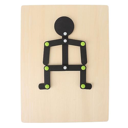 ZJchao Stickman -Spielzeug, Woden Stick Man Puzzle Spielzeug Holzstock Freizügigkeit Limbs Bildungsstick Mann Puzzle Bildungsstick Mann mit 24 Karten ZJchao Stickman -Spielzeug, Woden Stick Man Puzzle Spielzeug Holzstock Freizügigkeit Limbs Bildungsstick Mann Puzzle Bildungsstick Mann mit 24 Karten von ZJchao
