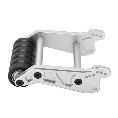 ZJchao Wheelie Stange, Wheelie -Stange für Mini -Fahrrad mit Radmuster Aluminiumlegierung Mini Fahrrad für LOSI LMT Solid Achse 4WD LOS04022 1/8 RC Auto (Silver) von ZJchao
