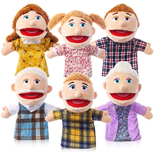 6 Stück 12 Zoll Familienhandpuppen Großeltern Mama und Papa Bruder und Schwester Plüschhandpuppen Spielzeug für Kinder Märchenerzählung fantasievolles Spiel Spiel 6 Stück 12 Zoll Familienhandpuppen Großeltern Mama und Papa Bruder und Schwester Plüschhandpuppen Spielzeug für Kinder Märchenerzählung fantasievolles Spiel Spiel von ZJoey