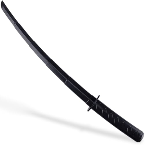 Ninja Schwert, 3D Gedrucktes Teleskopschwert, Katana, Samurai Schwert, Deadpool Katana, Lustiges einziehbares Samurai-Spielzeug aus Kunststoff, Mottoparty, Karneval (schwarz) von ZKGYUS