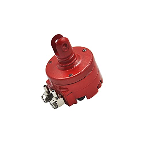 Hydraulische Rohrpresszange Mini Hydraulische Spinner-Metallrotation for 1/14 RC Hydraulische Baggermuster Tamiya Truck Upgrade-Teile(One Red Set) von ZKLGS