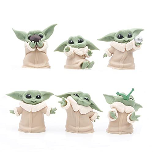ZKTSRY 6er-Pack Baby-Yoda-Geschenke, 5,6 cm Puppe, Spielzeug für Kinder, Actionfigur, Kinder-Yoda-Spielzeug, geeignet für Filmfans jeden Alters ZKTSRY 6er-Pack Baby-Yoda-Geschenke, 5,6 cm Puppe, Spielzeug für Kinder, Actionfigur, Kinder-Yoda-Spielzeug, geeignet für Filmfans jeden Alters von ZKTSRY