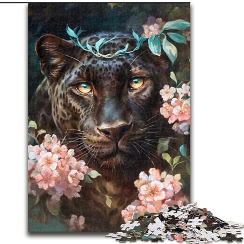 1000 Teile Puzzle Geschenke Blumen Schwarzer Panther Holzpuzzle 26X38CM Denksportaufgabe Spiel, Interaktives Familienspiel, Geeignet für Kinder ab 14 Jahren 1000 Teile Puzzle Geschenke Blumen Schwarzer Panther Holzpuzzle 26X38CM Denksportaufgabe Spiel, Interaktives Familienspiel, Geeignet für Kinder ab 14 Jahren von ZKYUBEK