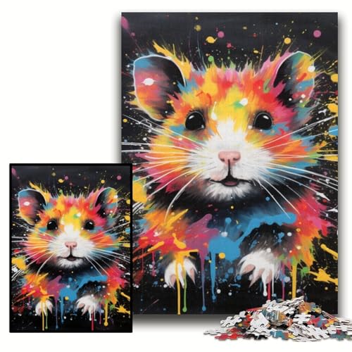 1000 Teile Puzzle Geschenke Hamster Holzpuzzle 50x75cm Muttertag, Geburtstag, Weihnachten 1000 Teile Puzzle Geschenke Hamster Holzpuzzle 50x75cm Muttertag, Geburtstag, Weihnachten von ZKYUBEK