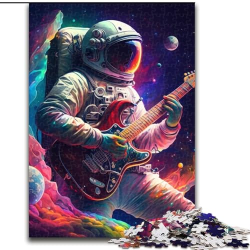 1000-Teile-Puzzle für Erwachsene, Astronaut spielt Gitarre, schwierige Puzzles für Erwachsene, Größe 26x38cm, Denksportspiel, interaktives Familienspiel, geeignet für Kinder ab 14 Jahren 1000-Teile-Puzzle für Erwachsene, Astronaut spielt Gitarre, schwierige Puzzles für Erwachsene, Größe 26x38cm, Denksportspiel, interaktives Familienspiel, geeignet für Kinder ab 14 Jahren von ZKYUBEK