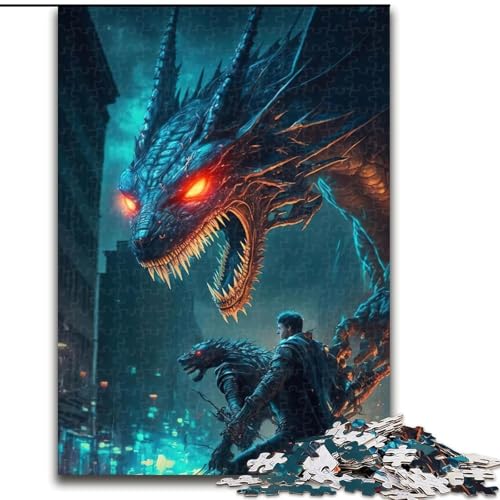 1000-teiliges Drachen-Puzzle für Erwachsene, Größe 50x75cm, Eltern, Partner, Freunde – ab 14 Jahren 1000-teiliges Drachen-Puzzle für Erwachsene, Größe 50x75cm, Eltern, Partner, Freunde – ab 14 Jahren von ZKYUBEK