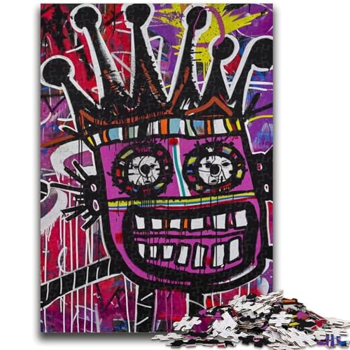 1000-teiliges Kinderpuzzle im Basquiat-Stil, anspruchsvolles Spiel und Familienspiel mit passendem Poster und Quizblatt, 26x38cm 1000-teiliges Kinderpuzzle im Basquiat-Stil, anspruchsvolles Spiel und Familienspiel mit passendem Poster und Quizblatt, 26x38cm von ZKYUBEK