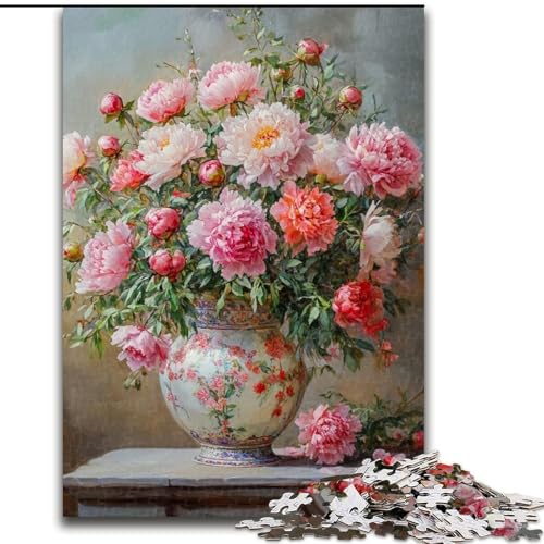 1000-teiliges Puzzle, Blumenkunst, Holzpuzzle, 26x38cm, Denksportaufgabe, interaktives Familienspiel, geeignet für Kinder ab 14 Jahren 1000-teiliges Puzzle, Blumenkunst, Holzpuzzle, 26x38cm, Denksportaufgabe, interaktives Familienspiel, geeignet für Kinder ab 14 Jahren von ZKYUBEK