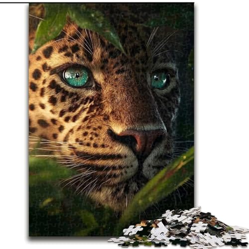 1000-teiliges Puzzle, Dschungel-Leopard, Holzpuzzle, 26x38cm, Denksportaufgabe, interaktives Familienspiel, geeignet für Kinder ab 14 Jahren 1000-teiliges Puzzle, Dschungel-Leopard, Holzpuzzle, 26x38cm, Denksportaufgabe, interaktives Familienspiel, geeignet für Kinder ab 14 Jahren von ZKYUBEK