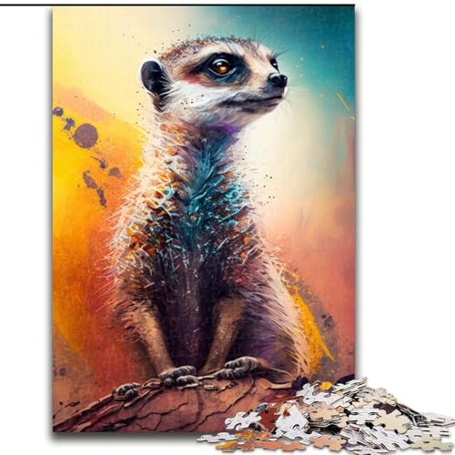 1000-teiliges Puzzle, Fantasie-Erdmännchen, Größe 50x75cm, anspruchsvolles Denkspiel für Teenager, unterhaltsames interaktives Spiel für die ganze Familie von ZKYUBEK