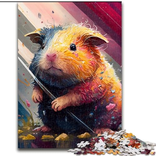 1000-teiliges Puzzle, Fantasie-Meerschweinchen, Größe 50x75cm, anspruchsvolles Denkspiel für Teenager, unterhaltsames interaktives Spiel für die ganze Familie von ZKYUBEK