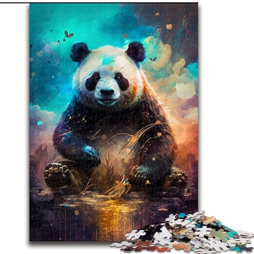 1000-teiliges Puzzle, Fantasy-Panda, Größe 26x38cm, anspruchsvolles Denkspiel für Teenager, unterhaltsames interaktives Spiel für die ganze Familie von ZKYUBEK