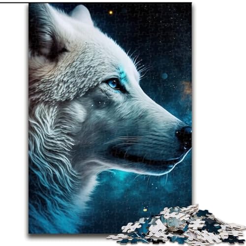 1000-teiliges Puzzle, Fantasy-Wolf, Größe 26x38cm, anspruchsvolles Denkspiel für Teenager, unterhaltsames interaktives Spiel für die ganze Familie von ZKYUBEK
