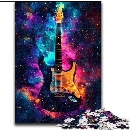 1000-teiliges Puzzle, Galaxie-Gitarre, Puzzle für Erwachsene, interaktives Familienspiel, ideal für Teenager, Denksport-Geschenk, 26x38cm 1000-teiliges Puzzle, Galaxie-Gitarre, Puzzle für Erwachsene, interaktives Familienspiel, ideal für Teenager, Denksport-Geschenk, 26x38cm von ZKYUBEK