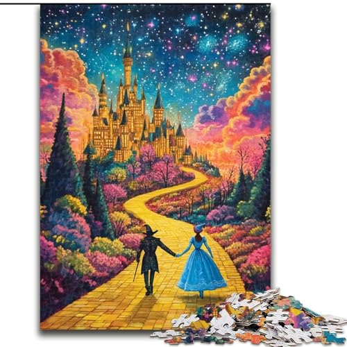1000-teiliges Puzzle, Schloss, Holzpuzzle, 50x75cm, Denksportaufgabe, interaktives Familienspiel, geeignet für Kinder ab 14 Jahren von ZKYUBEK