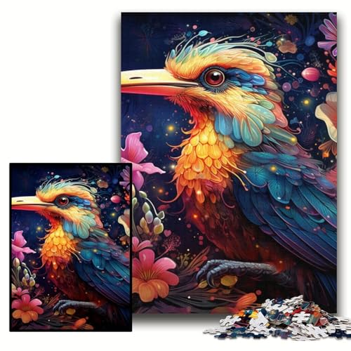 1000-teiliges Puzzle, farbenfroher Kunstvogel, Holzpuzzle für Erwachsene, 50x75cm, für Heimdekoration, Gehirntraining 1000-teiliges Puzzle, farbenfroher Kunstvogel, Holzpuzzle für Erwachsene, 50x75cm, für Heimdekoration, Gehirntraining von ZKYUBEK