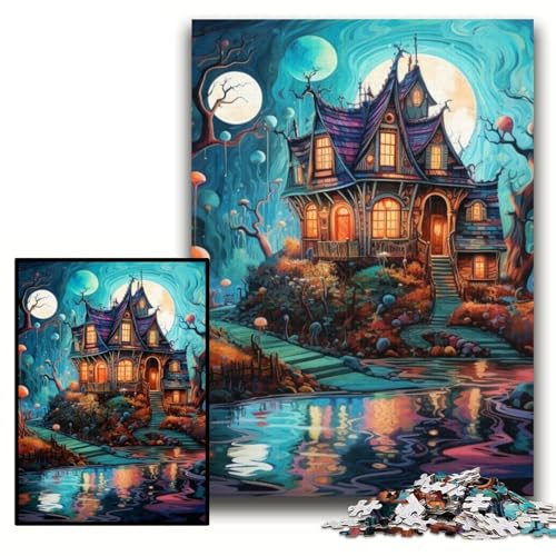 1000-teiliges Puzzle, farbenfrohes Spiel, schwierige Puzzles für Erwachsene, 26x38cm, perfekt als Geburtstags-, Weihnachts 1000-teiliges Puzzle, farbenfrohes Spiel, schwierige Puzzles für Erwachsene, 26x38cm, perfekt als Geburtstags-, Weihnachts von ZKYUBEK
