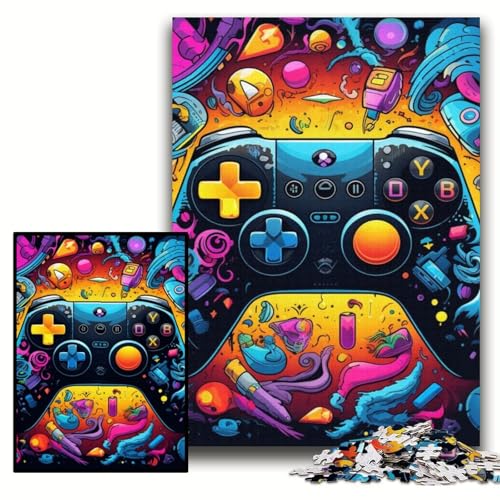 1000-teiliges Puzzle, farbenfrohes Spiel, unmögliche Puzzles für Erwachsene, 50x75cm, für Teenager und Familien, perfekte DIY-Dekoration und knifflige Herausforderung 1000-teiliges Puzzle, farbenfrohes Spiel, unmögliche Puzzles für Erwachsene, 50x75cm, für Teenager und Familien, perfekte DIY-Dekoration und knifflige Herausforderung von ZKYUBEK