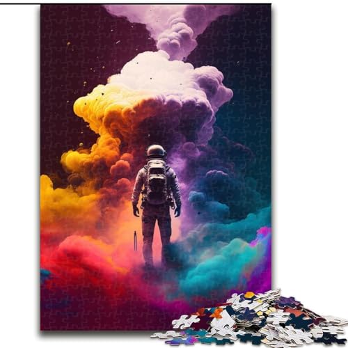 1000-teiliges Puzzle, farbiges Astronauten-Puzzle aus Karton, Größe 26x38cm, anspruchsvolles Denkspiel – entspannendes Spielzeug für Teenager von ZKYUBEK