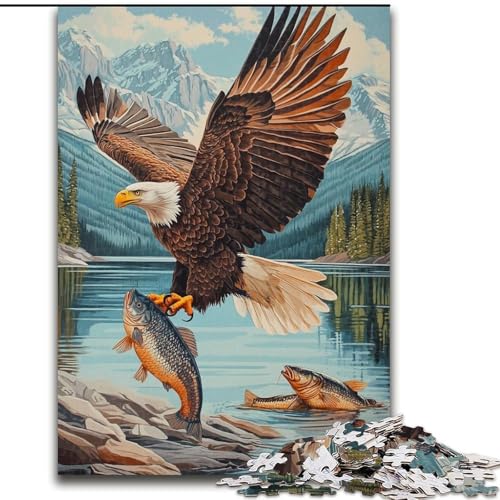1000-teiliges Puzzle „Adler fängt Fische“, Puzzle für Erwachsene, 26x38cm, Spaß für Zuhause, Geburtstagsgeschenk, Reisegeschenk von ZKYUBEK