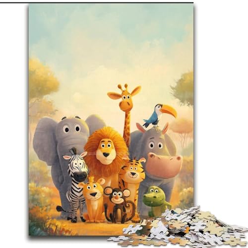 1000-teiliges Puzzle „Afrikanische Tierwelt“, 26x38cm, Familie und Freunde, geeignet für Kinder ab 14 Jahren 1000-teiliges Puzzle „Afrikanische Tierwelt“, 26x38cm, Familie und Freunde, geeignet für Kinder ab 14 Jahren von ZKYUBEK