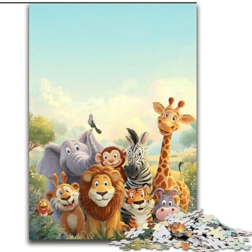 1000-teiliges Puzzle „Afrikanische Tierwelt“, 26x38cm, Familie und Freunde, geeignet für Kinder ab 14 Jahren 1000-teiliges Puzzle „Afrikanische Tierwelt“, 26x38cm, Familie und Freunde, geeignet für Kinder ab 14 Jahren von ZKYUBEK